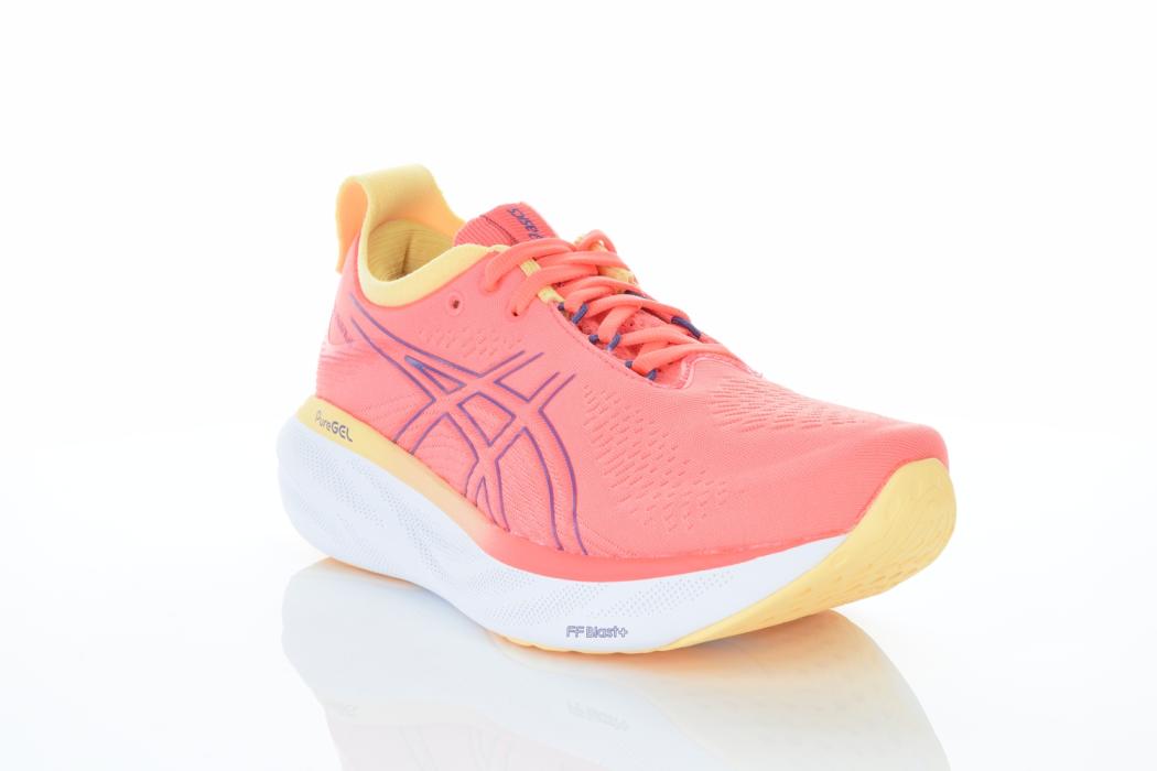 Asics GEL NIMBUS 25 enske patike za tr anje narand asta Intersport